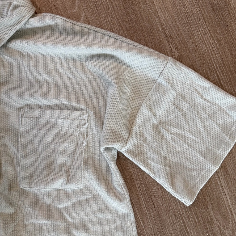 SABO Australia ribbed Milena Playsuit beige sz XS - Picture 3 of 7